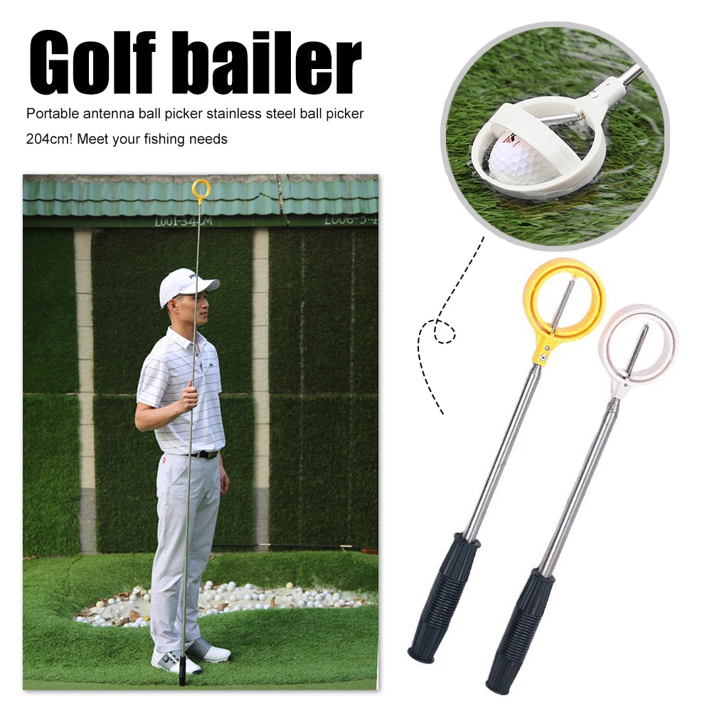 Telescopic Golf Ball Retriever – 8-Section Grabber