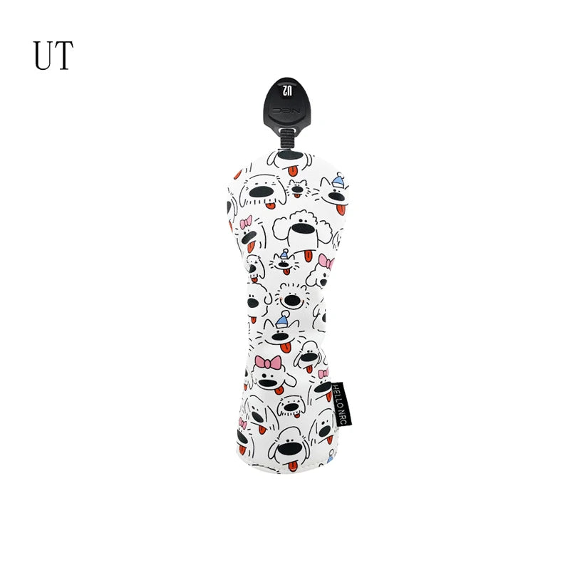 PU Leather Golf Head Covers – Driver, Fairway, Hybrid & Putter