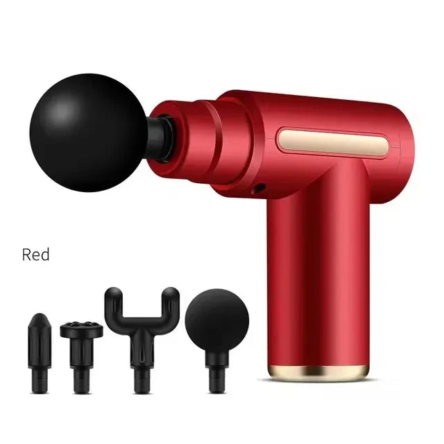 Percussion Massage Gun – Deep Tissue Recovery, 4-Piece Set