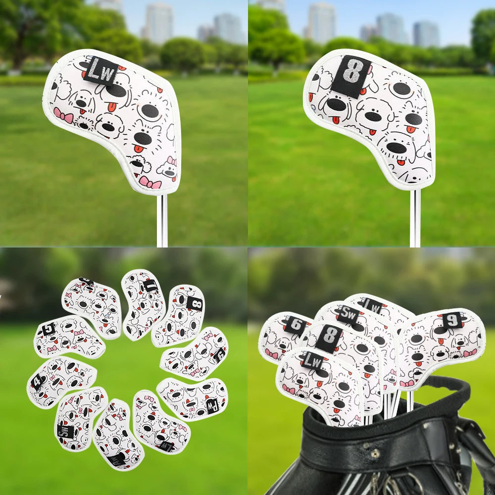 PU Leather Golf Head Covers – Driver, Fairway, Hybrid & Putter