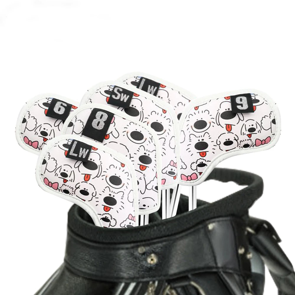 PU Leather Golf Head Covers – Driver, Fairway, Hybrid & Putter