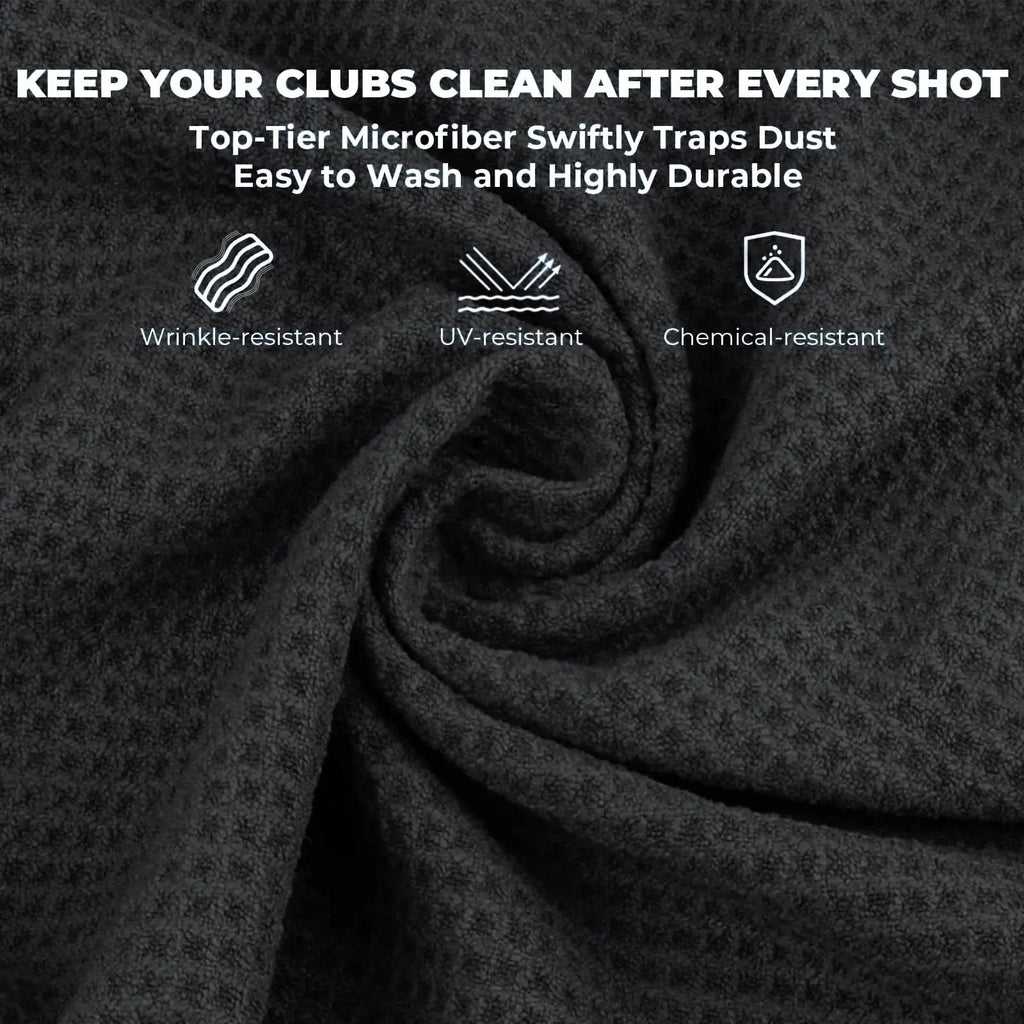 Microfiber Golf Towel with Carabiner Clip
