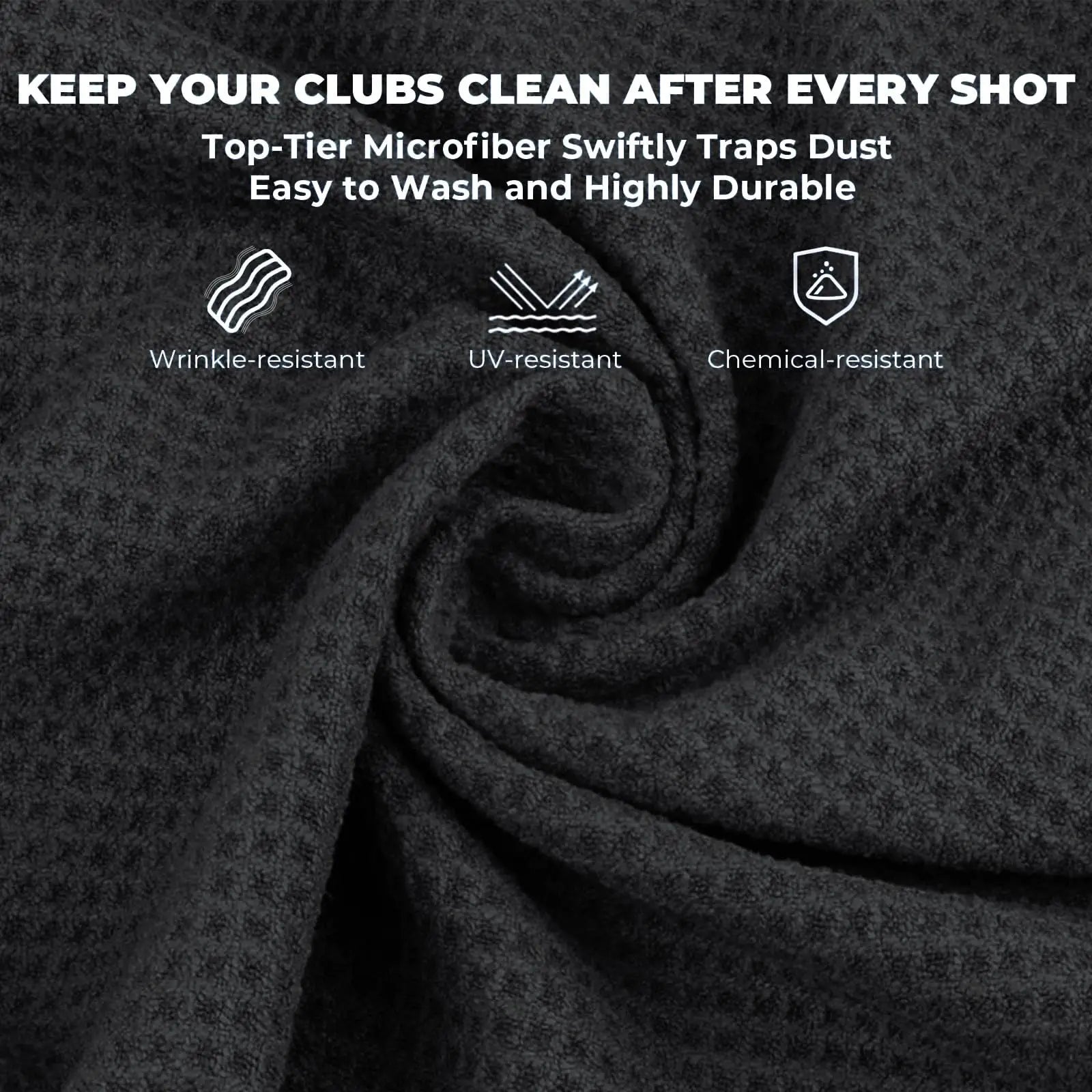Microfiber Golf Towel with Carabiner Clip