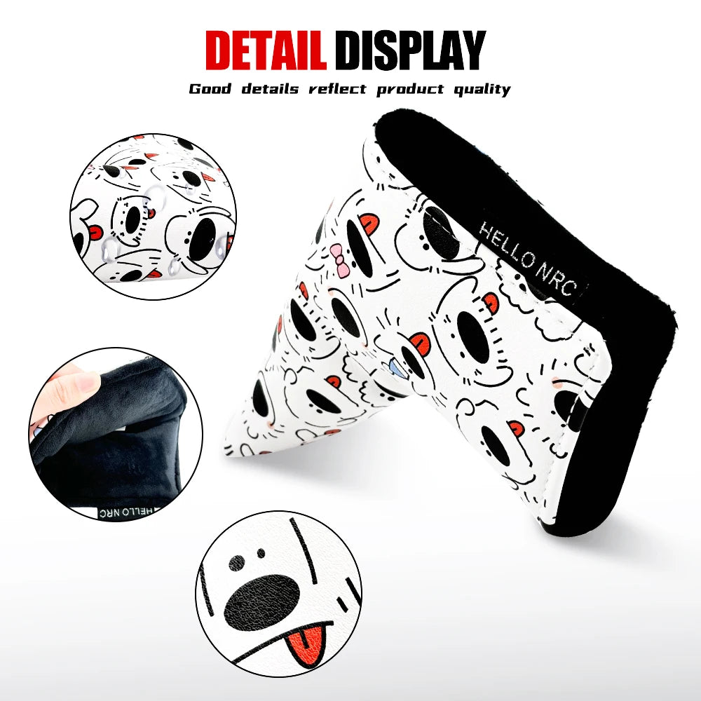PU Leather Golf Head Covers – Driver, Fairway, Hybrid & Putter