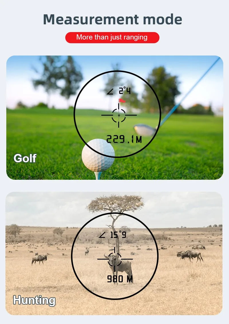 REVASRI Golf Rangefinder with Slope – Flag Lock & USB-C