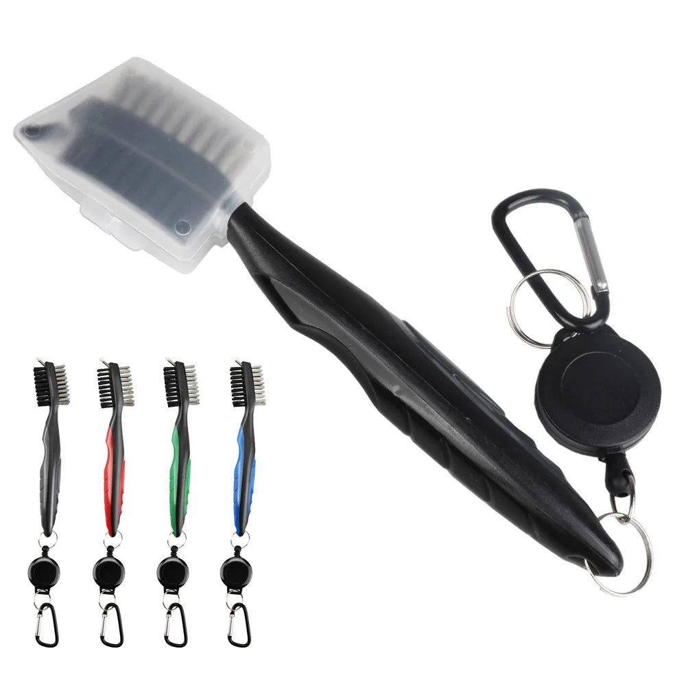 Golf Club Groove Cleaner Brush – Retractable, Dual-Sided
