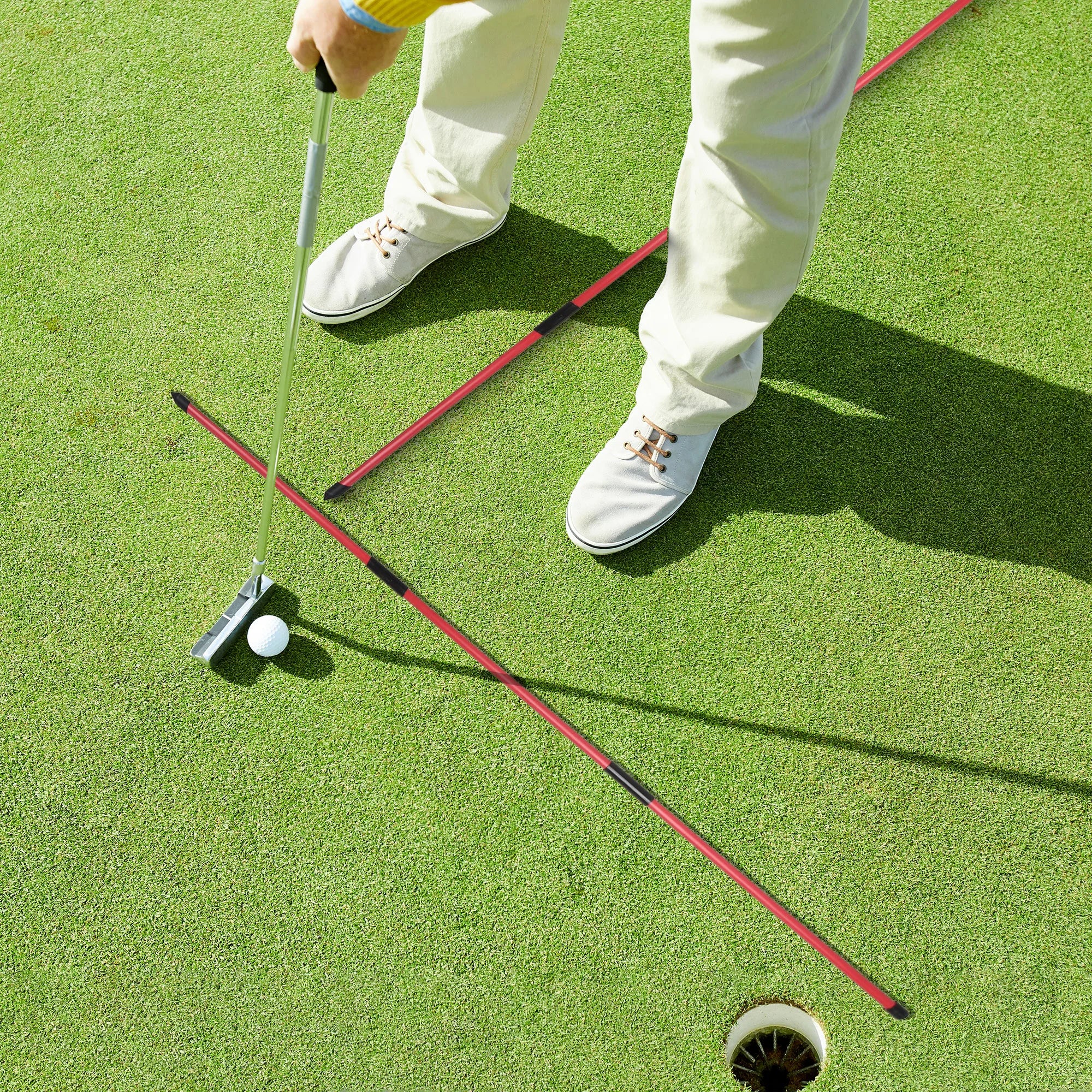 Golf Alignment Sticks (2-Pack) – 48" Collapsible Training Rods