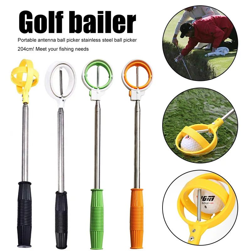Telescopic Golf Ball Retriever – 8-Section Grabber