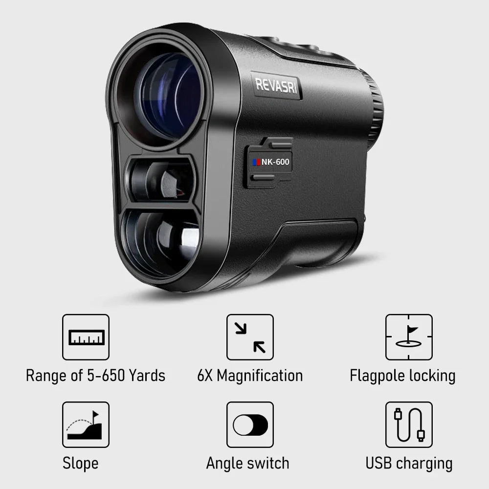REVASRI Golf Rangefinder with Slope – Flag Lock & USB-C