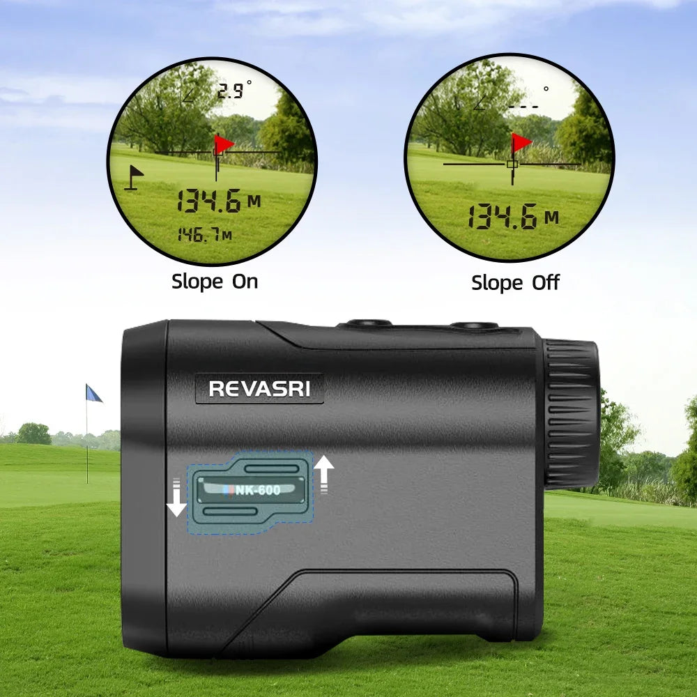 REVASRI Golf Rangefinder with Slope – Flag Lock & USB-C