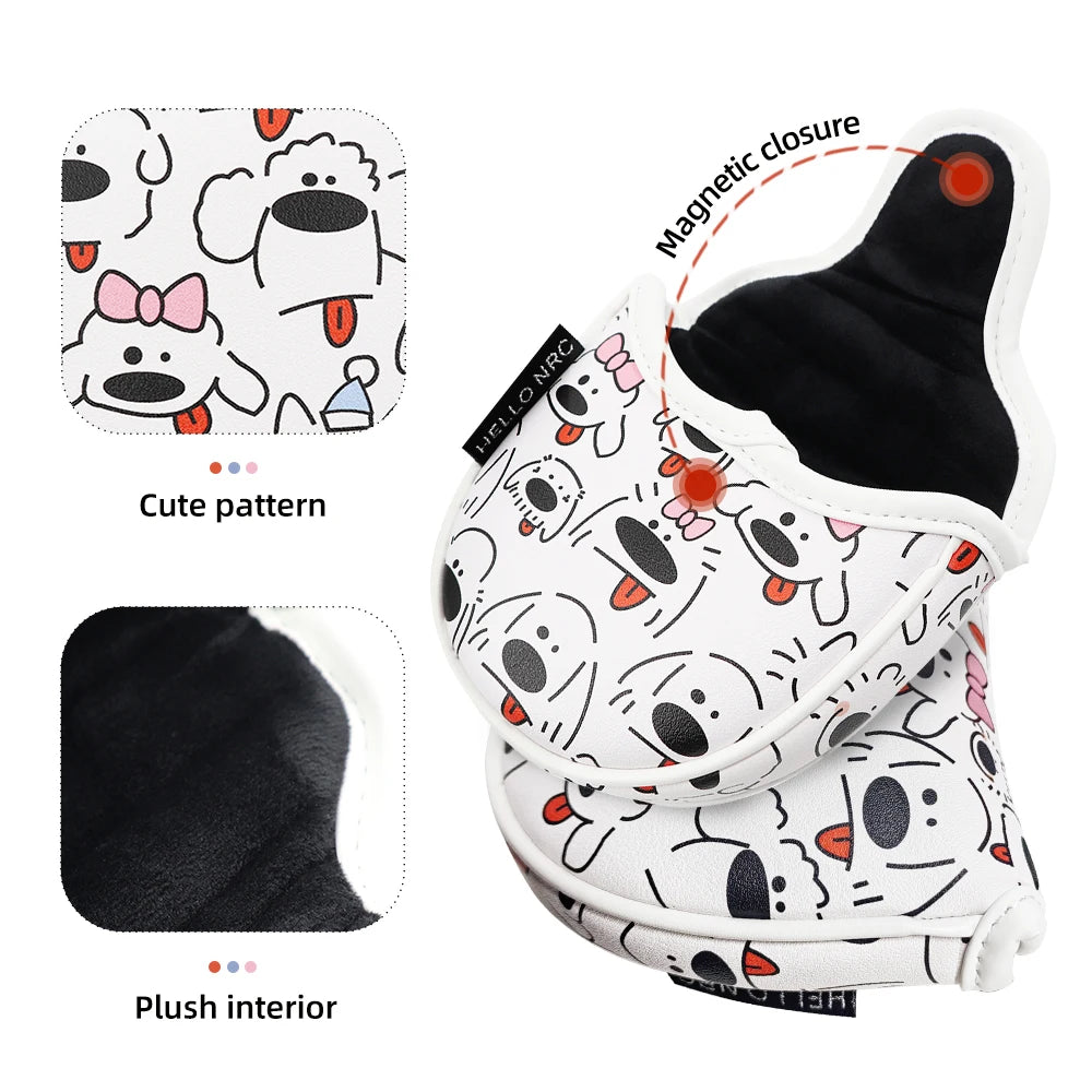 PU Leather Golf Head Covers – Driver, Fairway, Hybrid & Putter