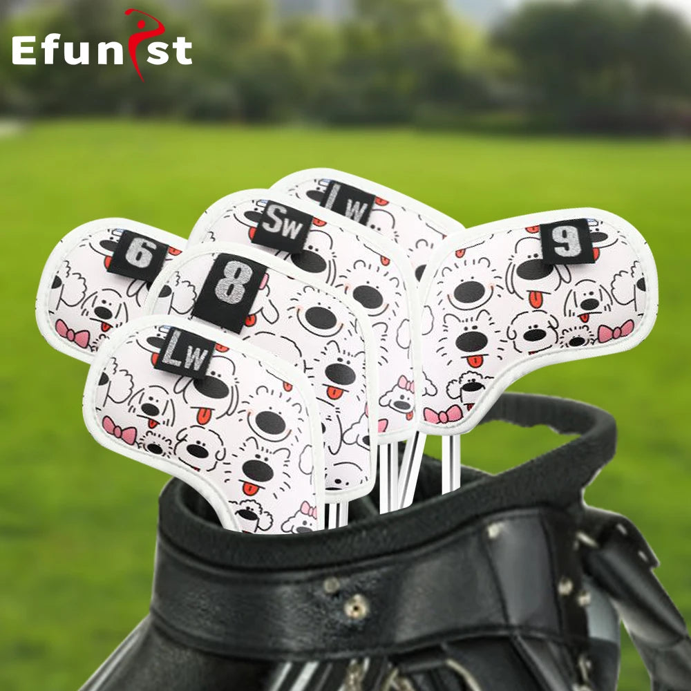 PU Leather Golf Head Covers – Driver, Fairway, Hybrid & Putter